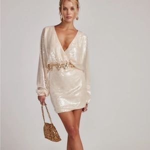 Studio Pearl Sequin Mini Dress by 12th tribe